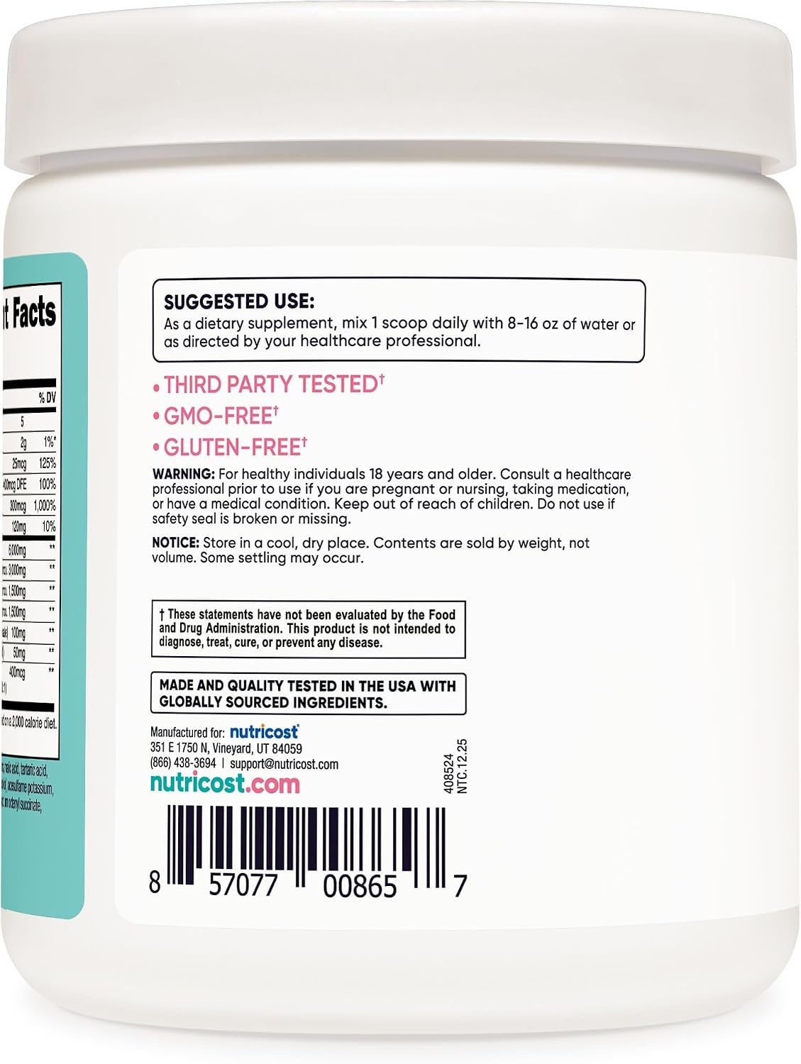 image:imageNutricost BCAA for Women Strawberry Lemonade 30 Servings GlutenFreeWatermelon