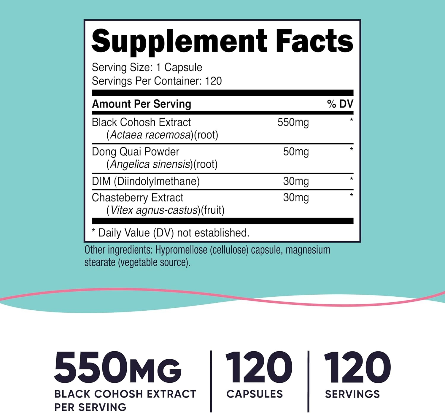 image:imageNutricost Black Cohosh for Women 660mg 120 Capsules GlutenFree
