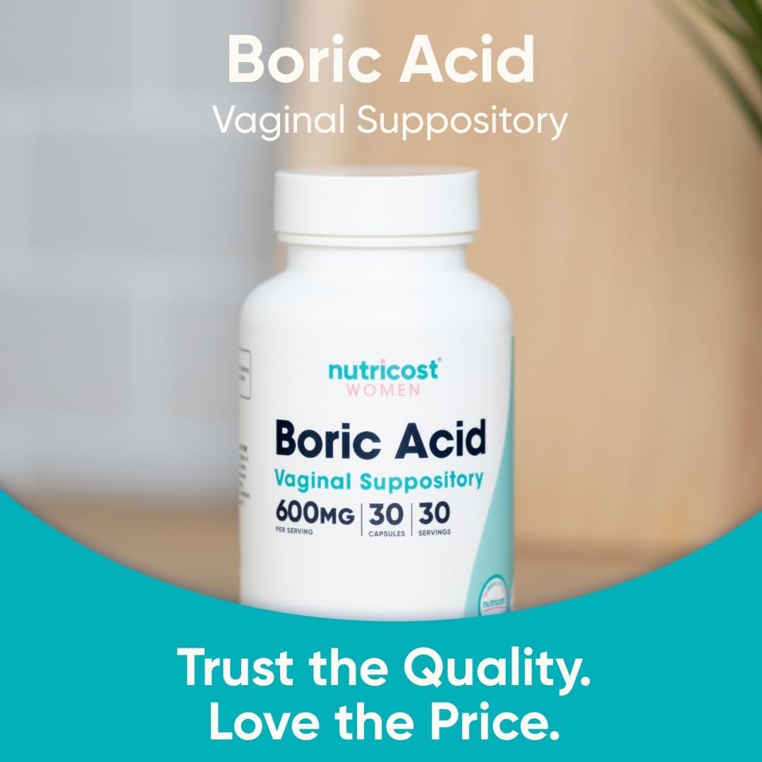 image:imageNutricost Boric Acid 600mg 30 Capsules GMOFree30 Count Pack of 1