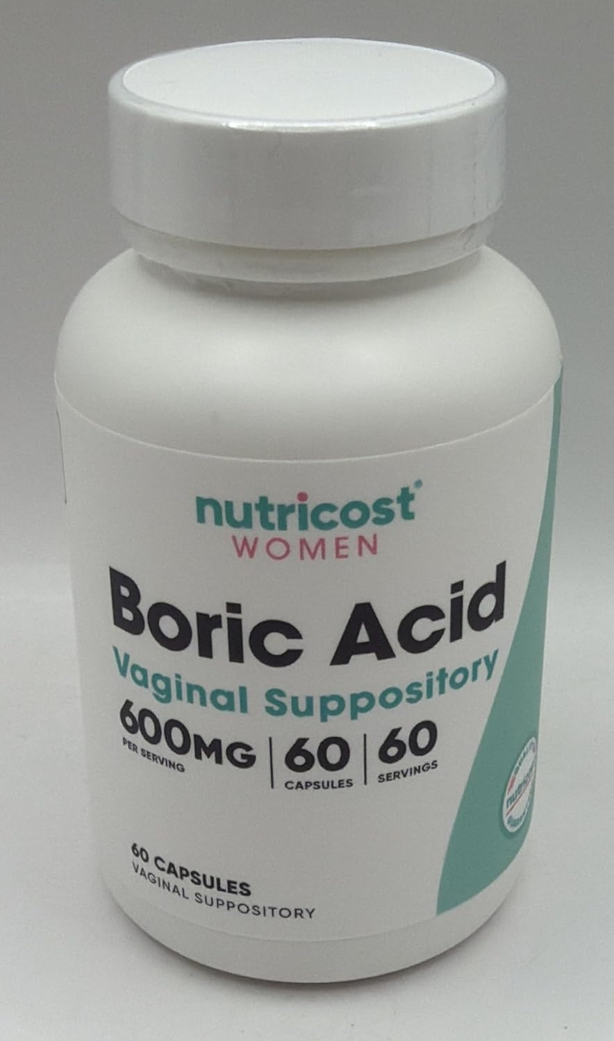 image:imageNutricost Boric Acid 600mg 30 Capsules GMOFree60 Count Pack of 1