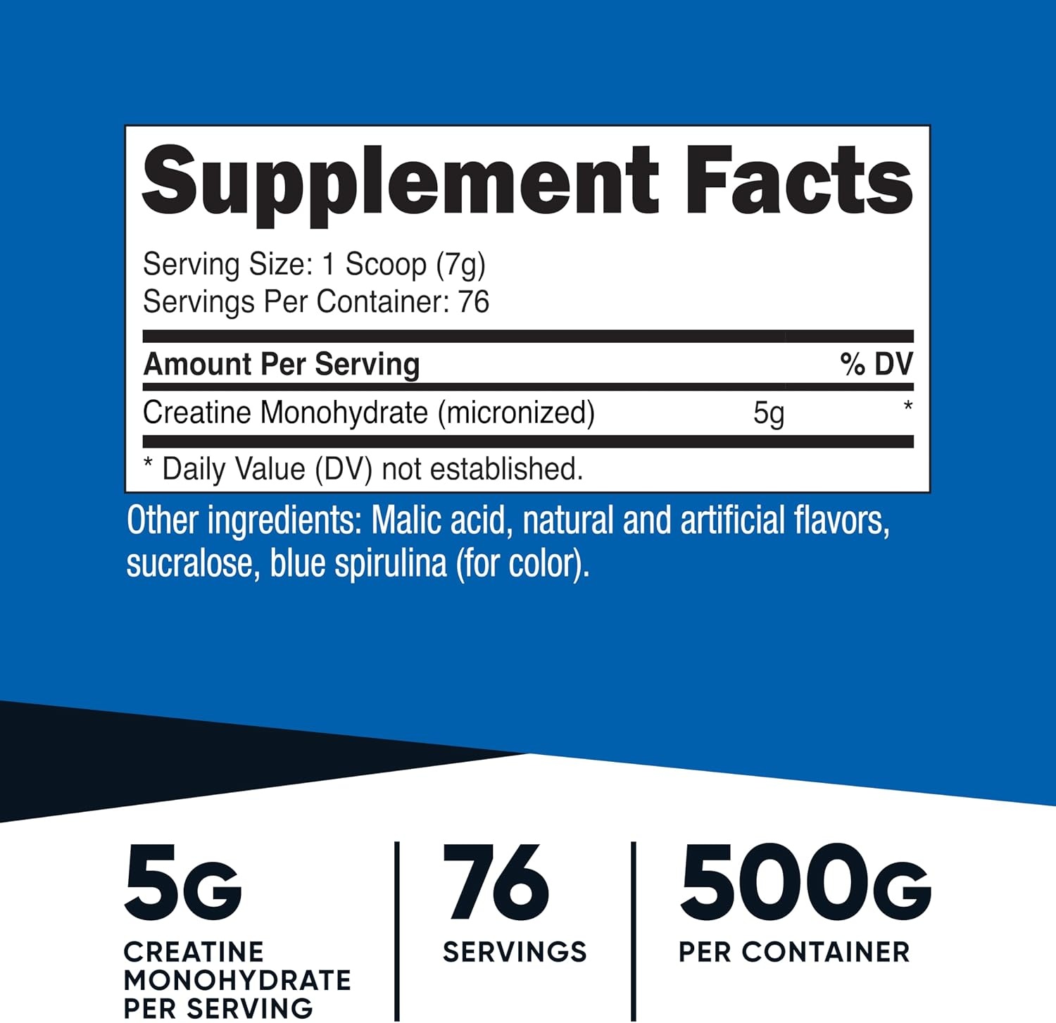 image:imageNutricost Creatine Monohydrate Micronized Powder 500G 100 ServingsBlue Raspberry