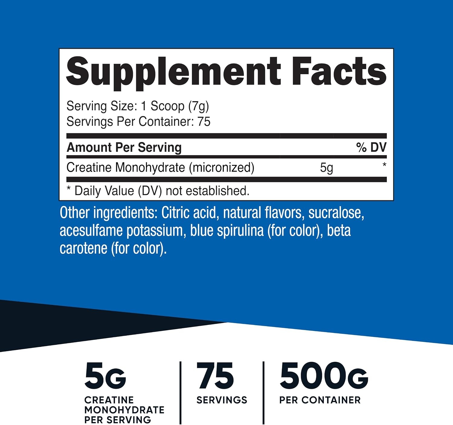 image:imageNutricost Creatine Monohydrate Micronized Powder 500G 100 ServingsCoastal Explosion