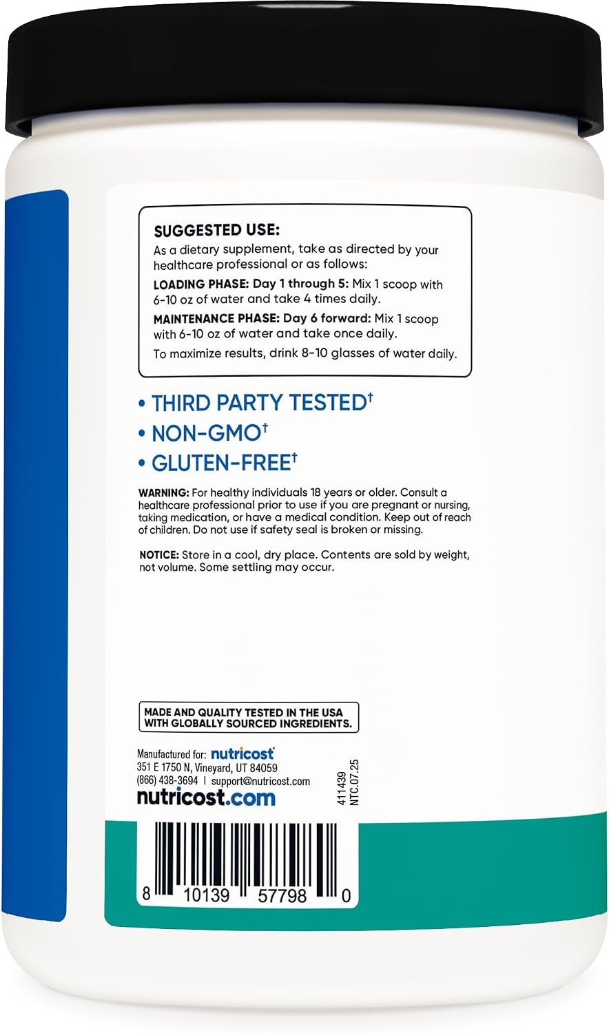 image:imageNutricost Creatine Monohydrate Micronized Powder 500G 100 ServingsCoastal Explosion