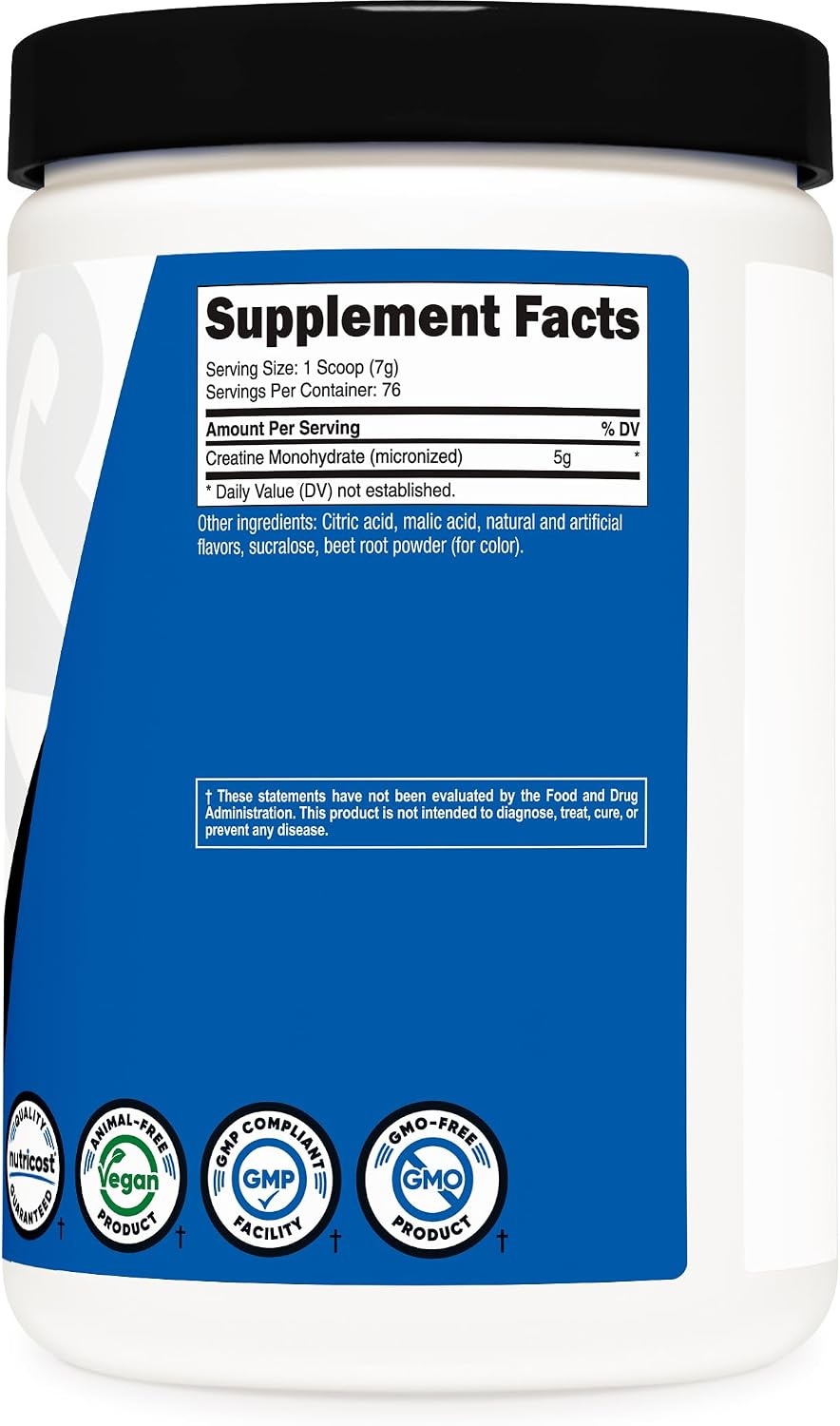 image:imageNutricost Creatine Monohydrate Micronized Powder 500G 100 ServingsFruit Punch