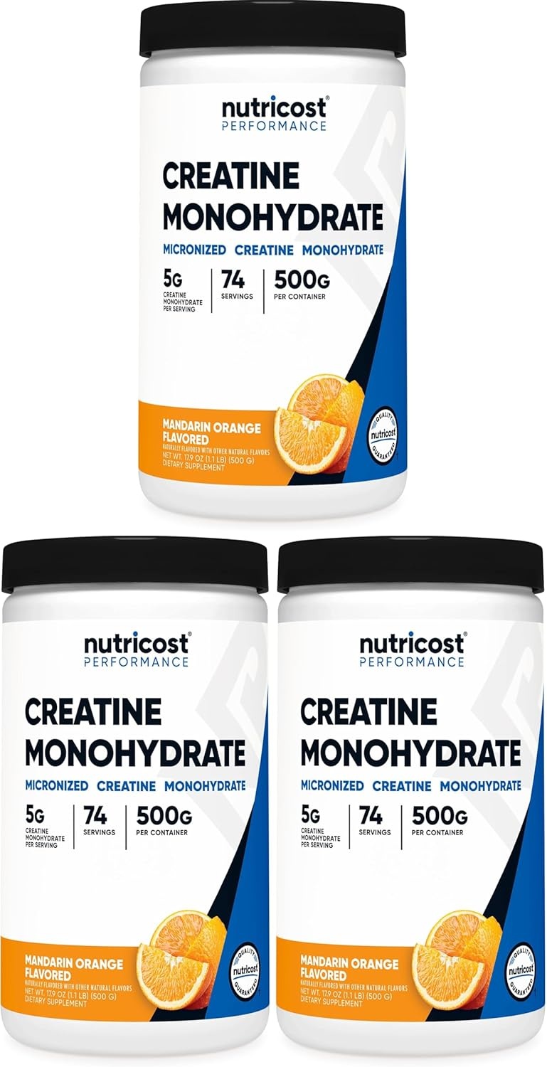 image:imageNutricost Creatine Monohydrate Micronized Powder 500G 100 ServingsMandarin Orange