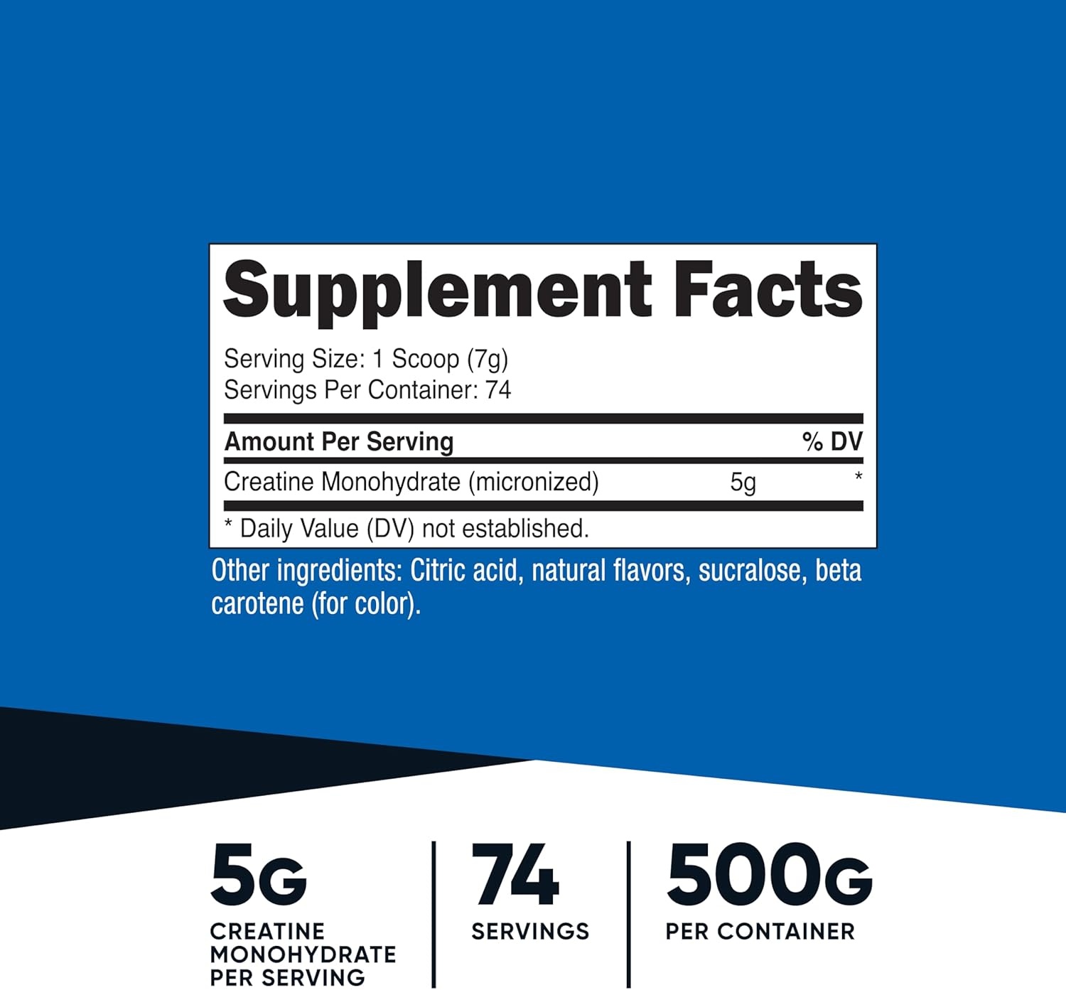 image:imageNutricost Creatine Monohydrate Micronized Powder 500G 100 ServingsMandarin Orange