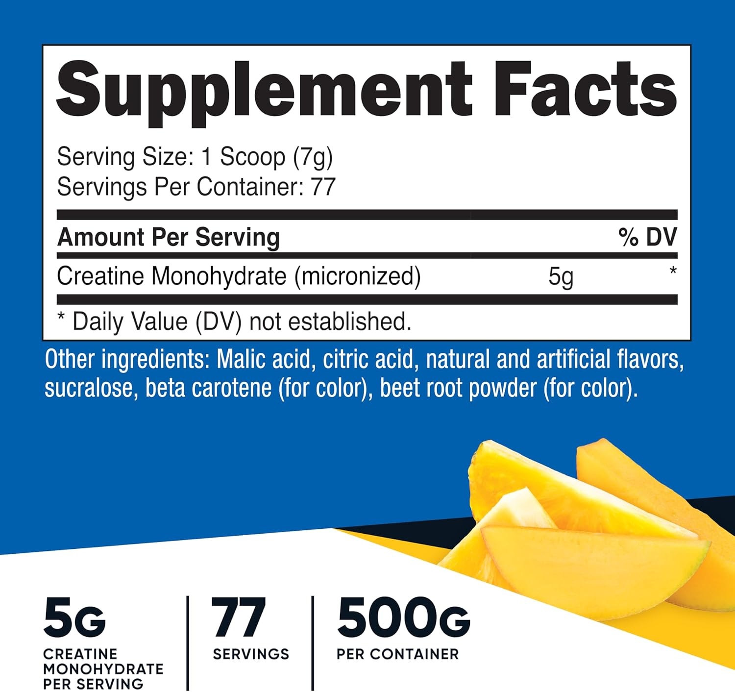 image:imageNutricost Creatine Monohydrate Micronized Powder 500G 100 ServingsPineapple Mango