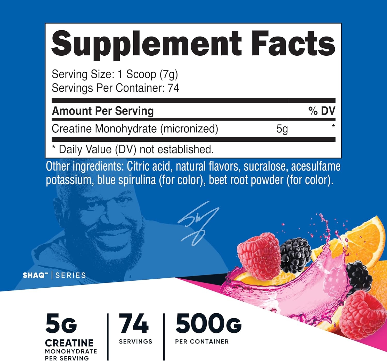 image:imageNutricost Creatine Monohydrate Micronized Powder 500G 100 ServingsShaqs Berry Blast