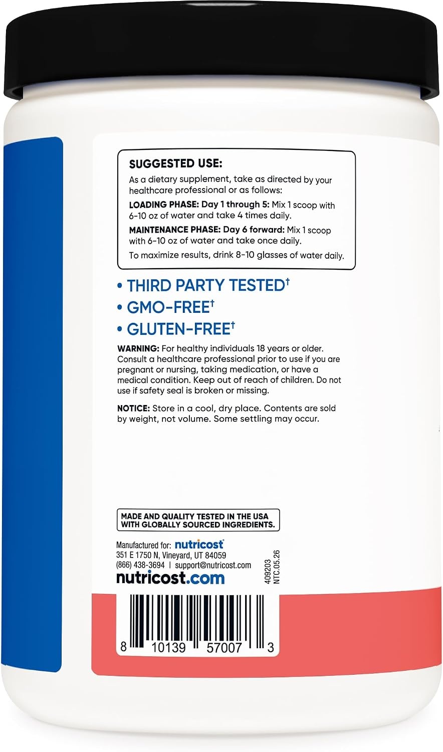 image:imageNutricost Creatine Monohydrate Micronized Powder 500G 100 ServingsWatermelon