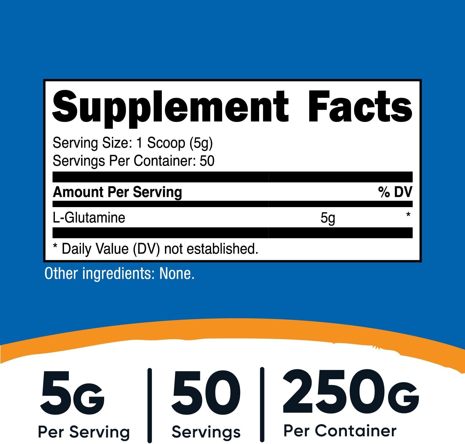 image:imageNutricost LGlutamine Powder 500 Grams Unflavored 100 Servings GMOFreeUnflavored