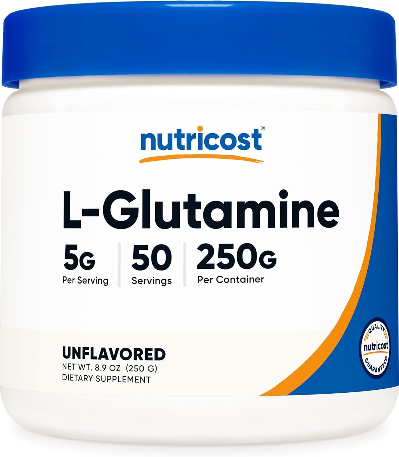 image:imageNutricost LGlutamine Powder 500 Grams Unflavored 100 Servings GMOFreeUnflavored