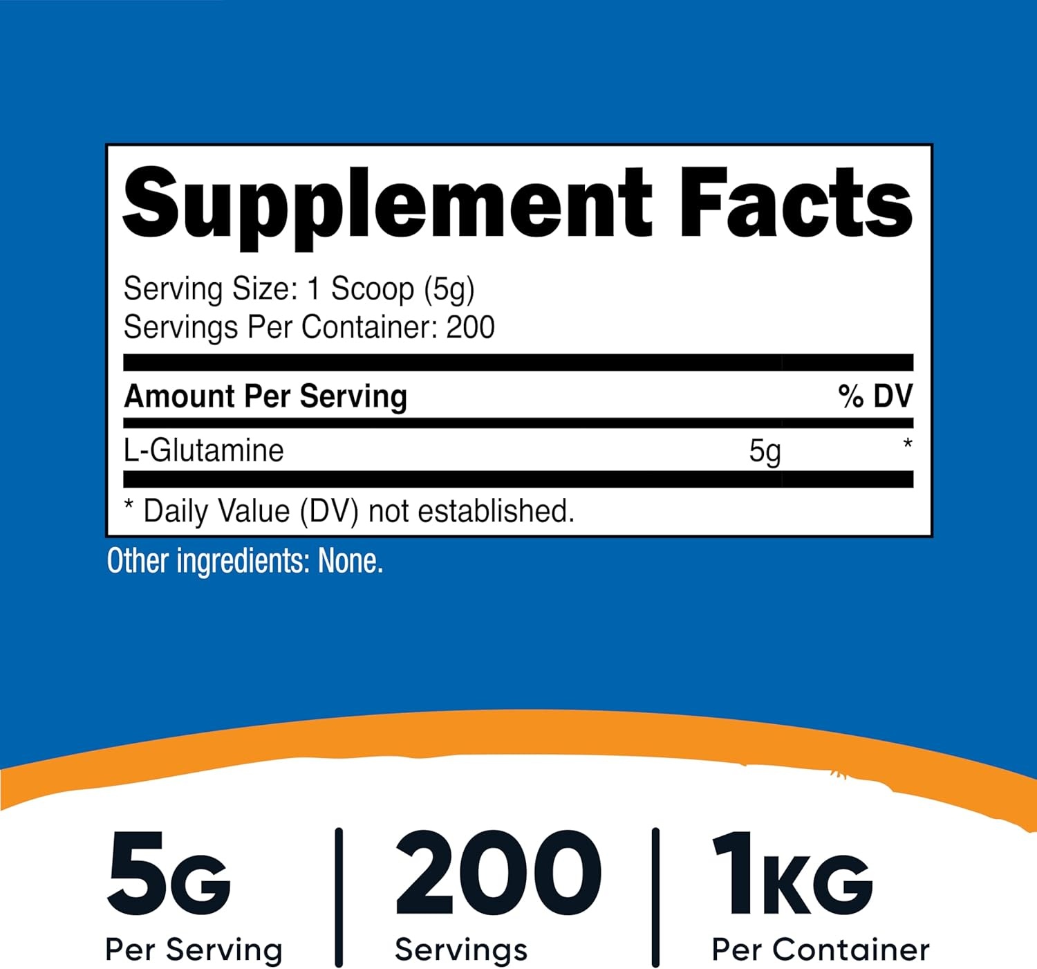 image:imageNutricost LGlutamine Powder 500 Grams Unflavored 100 Servings GMOFreeUnflavored