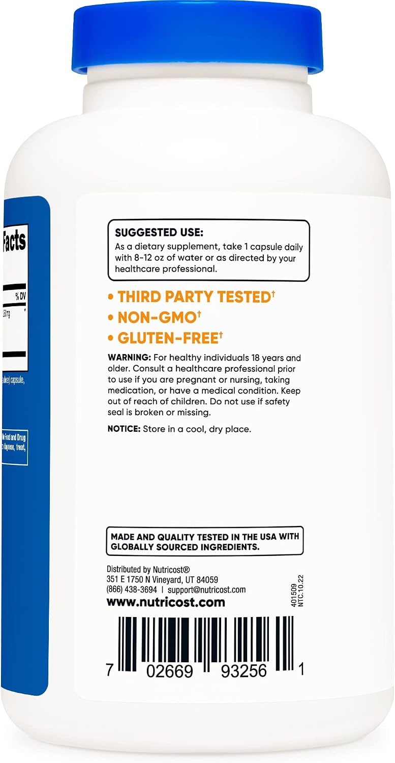image:imageNutricost Milk Thistle Extract 240 Capsules 240 Servings Gluten Free240 Count Pack of 3
