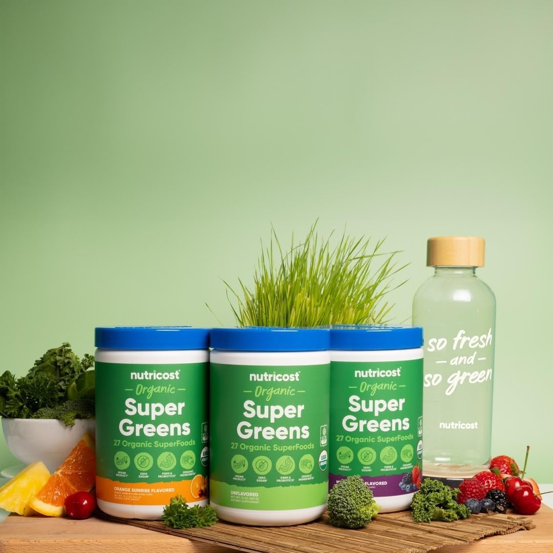 image:imageNutricost Organic Super Greens Powder Orange Sunrise 30 ServingsUnflavoured