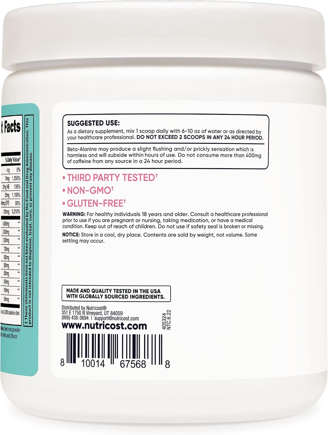 image:imageNutricost PreWorkout Powder for Women Fruit Punch 30 Servings