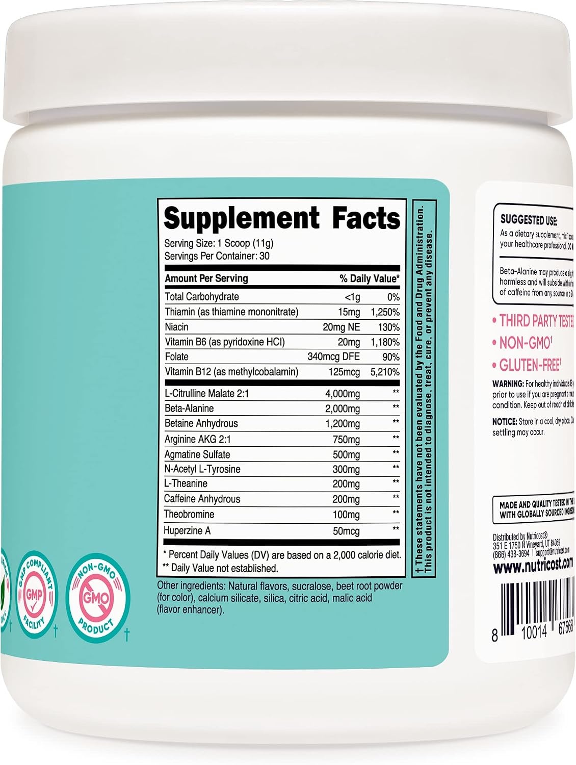 image:imageNutricost PreWorkout Powder for Women Fruit Punch 30 Servings