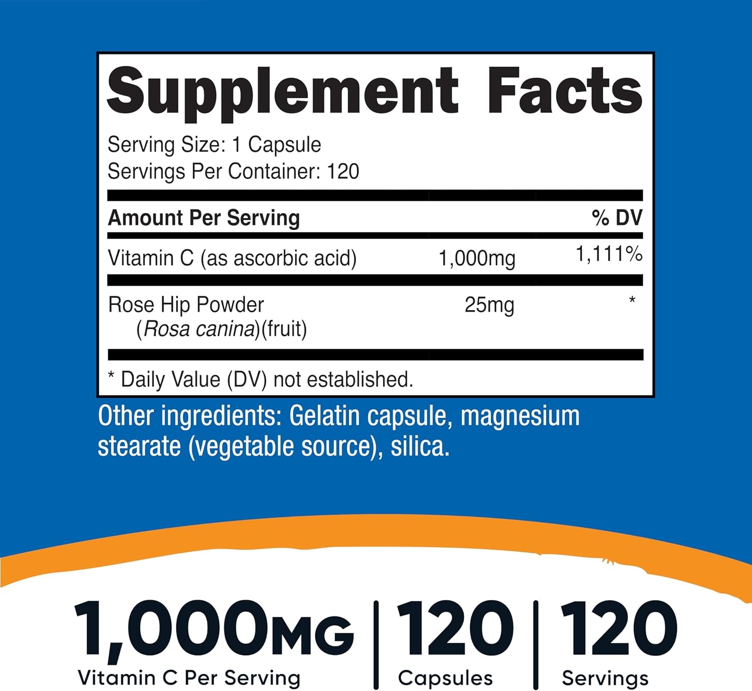 image:imageNutricost Vitamin C with Rose Hips 1025mg 240 Capsules Gluten Free120 Count Pack of 2