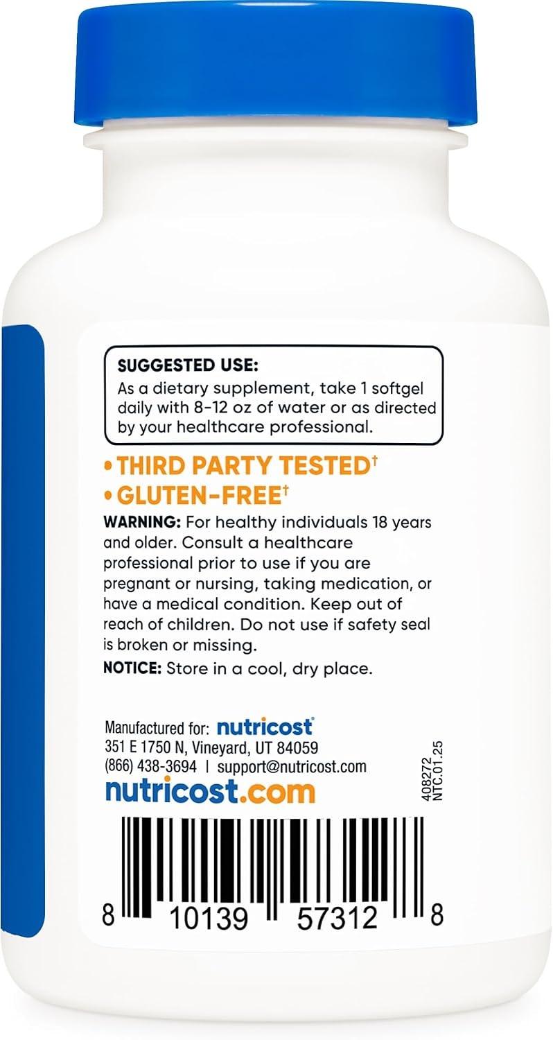 image:imageNutricost Vitamin D3 10000 IU 240 Softgels GMOFree Potent240 Count Pack of 2