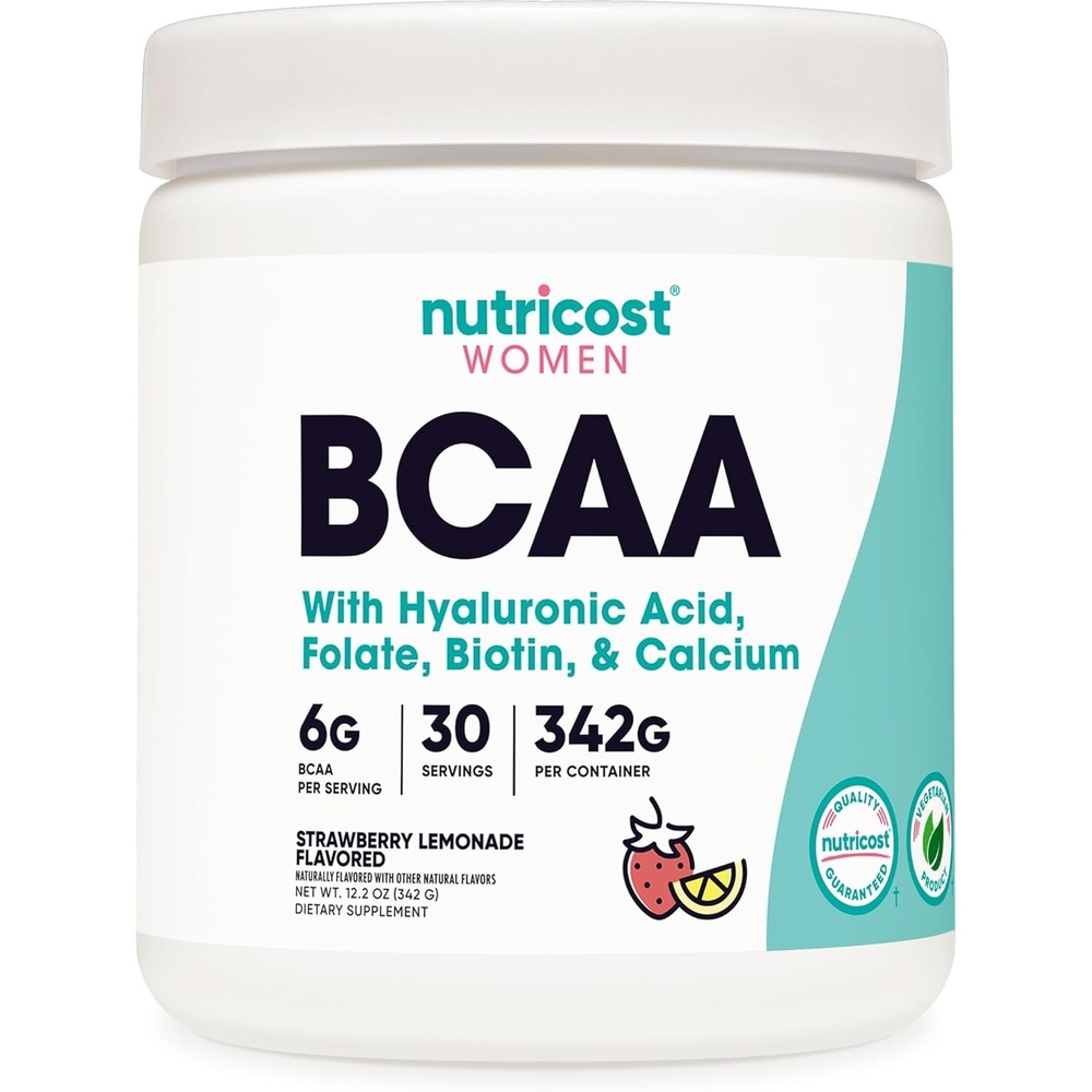 image:imageNutricost BCAA for Women Strawberry Lemonade 30 Servings GlutenFreeStrawberry Lemonade