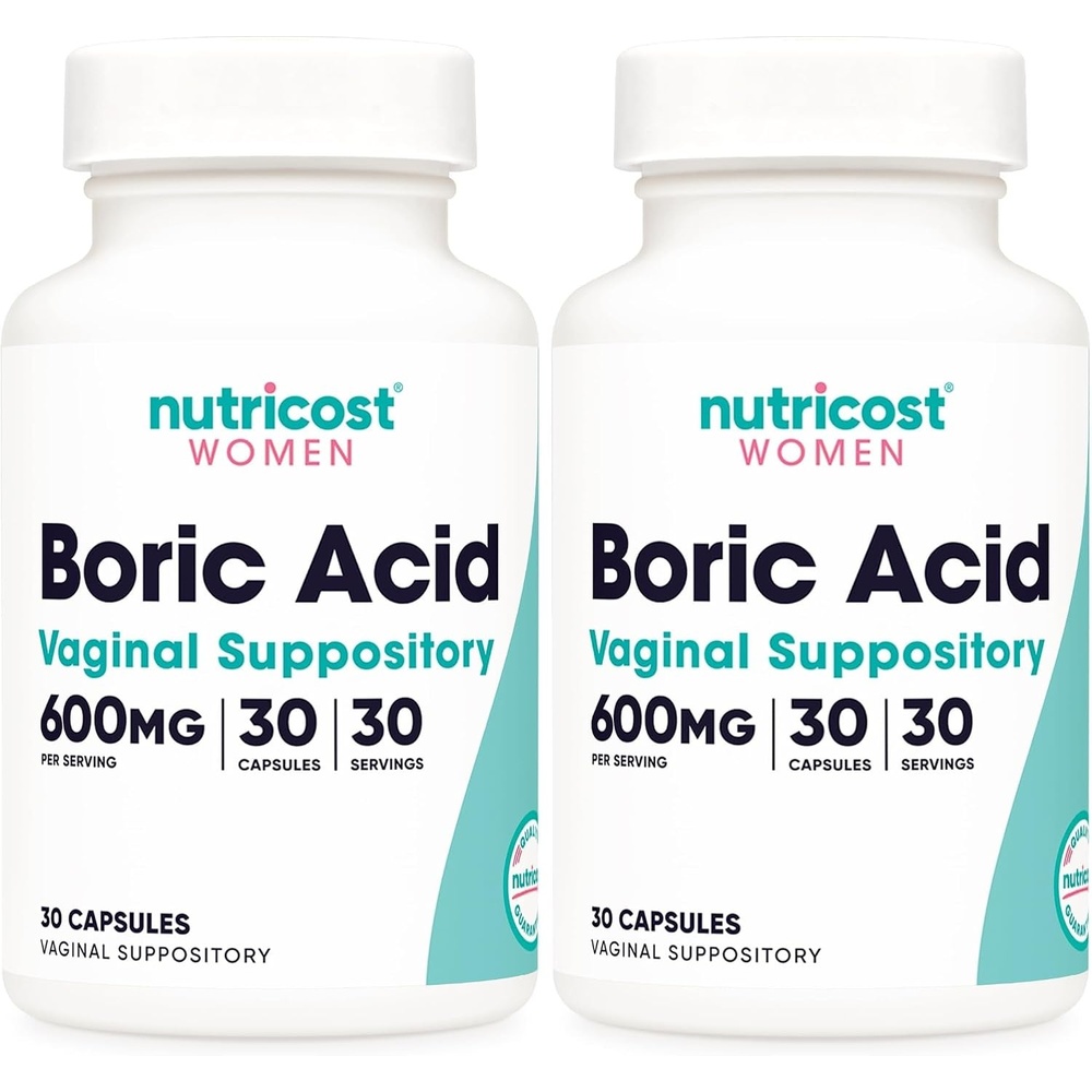 image:imageNutricost Boric Acid 600mg 30 Capsules GMOFree30 Count Pack of 2