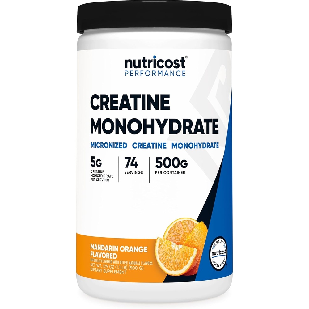 image:imageNutricost Creatine Monohydrate Micronized Powder 500G 100 ServingsMandarin Orange