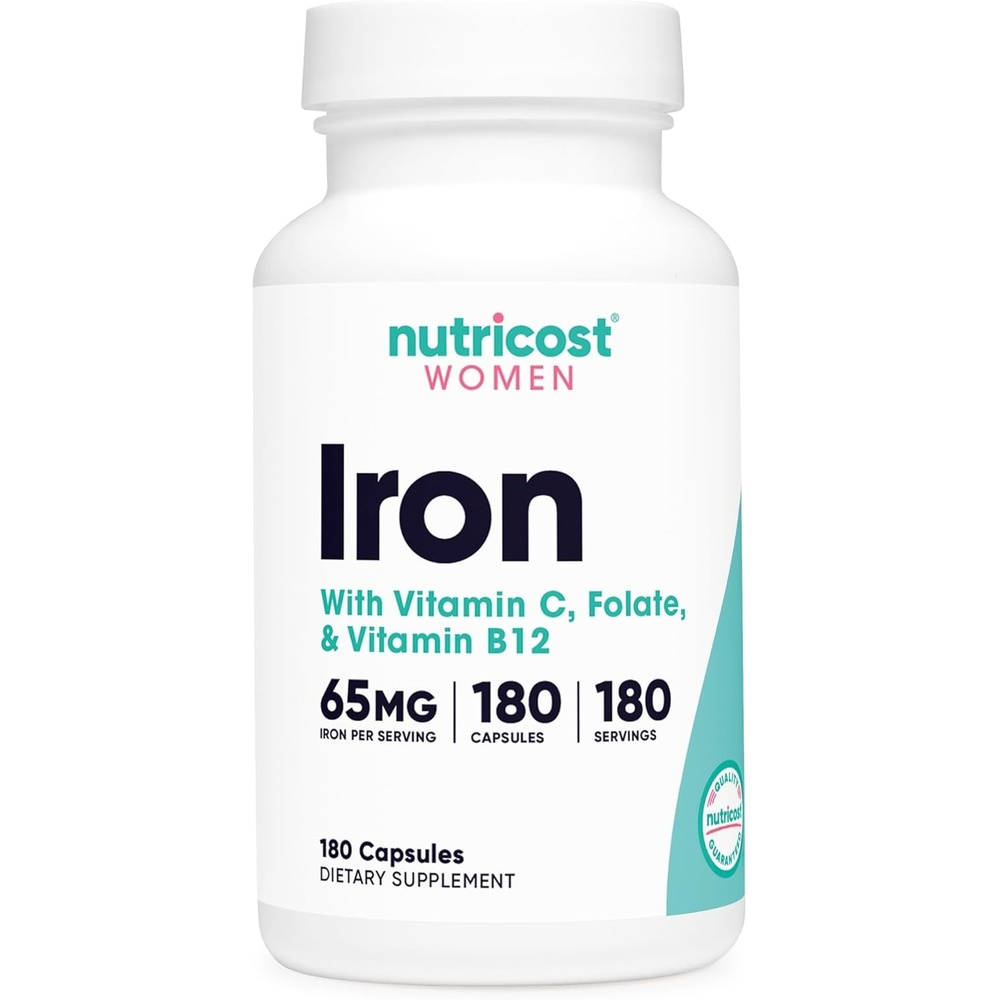 image:imageNutricost Iron for Women 65mg 180 Capsules Gluten Free