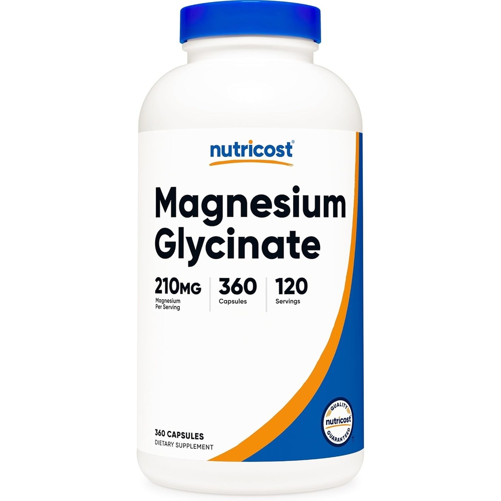 image:imageNutricost Magnesium Glycinate Capsules 180 Capsules 210mg360 Count Pack of 1