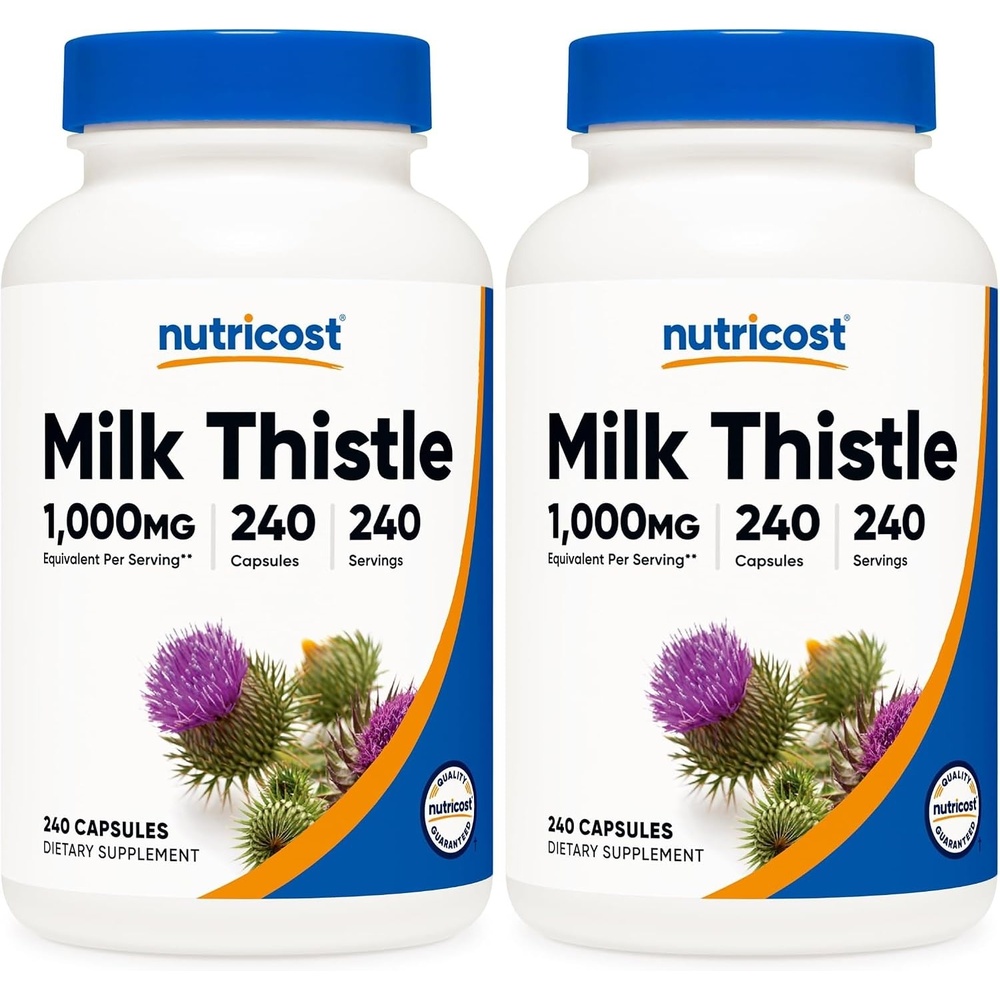 image:imageNutricost Milk Thistle Extract 240 Capsules 240 Servings Gluten Free240 Count Pack of 2