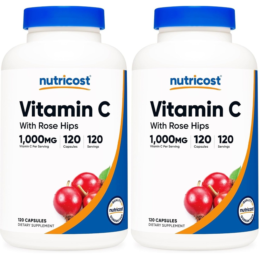 image:imageNutricost Vitamin C with Rose Hips 1025mg 240 Capsules Gluten Free120 Count Pack of 2