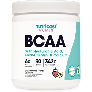 Nutricost BCAA for Women (Strawberry Lemonade) 30 Servings, Gluten-Free(Strawberry Lemonade)