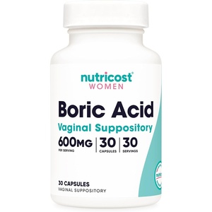 Nutricost Boric Acid 600mg, 30 Capsules, GMO-Free(30 Count (Pack of 1))