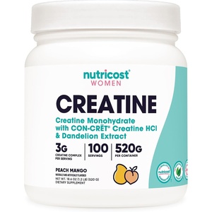 Nutricost Creatine Monohydrate Powder for Women (Strawberry Lemonade)(Peach Mango)