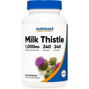 Nutricost Milk Thistle Extract 240 Capsules, 240 Servings, Gluten Free(240 Count (Pack of 1))