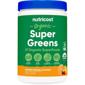 Nutricost Organic Super Greens Powder (Orange Sunrise) 30 Servings(Orange Sunrise)