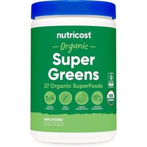 Nutricost Organic Super Greens Powder (Orange Sunrise) 30 Servings(Unflavoured)