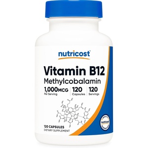 Nutricost Vitamin B12 (Methylcobalamin) 1000mcg, 240 Capsules, Gluten Free(120 Count (Pack of 1))