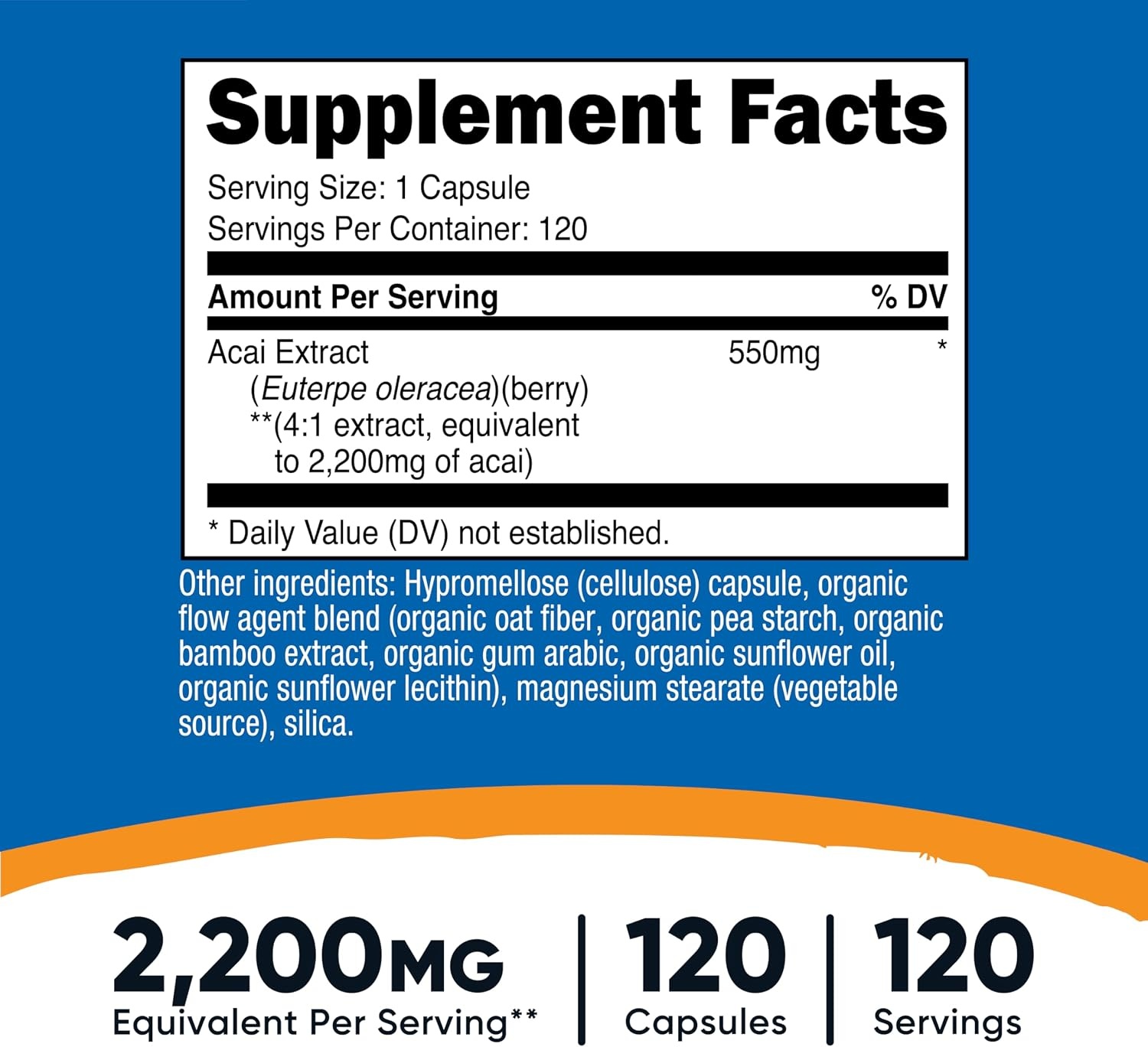 image:imageNutricost Acai Extract 120 Capsules for 120 Servings Euterpe Oleracea120 Count Pack of 2