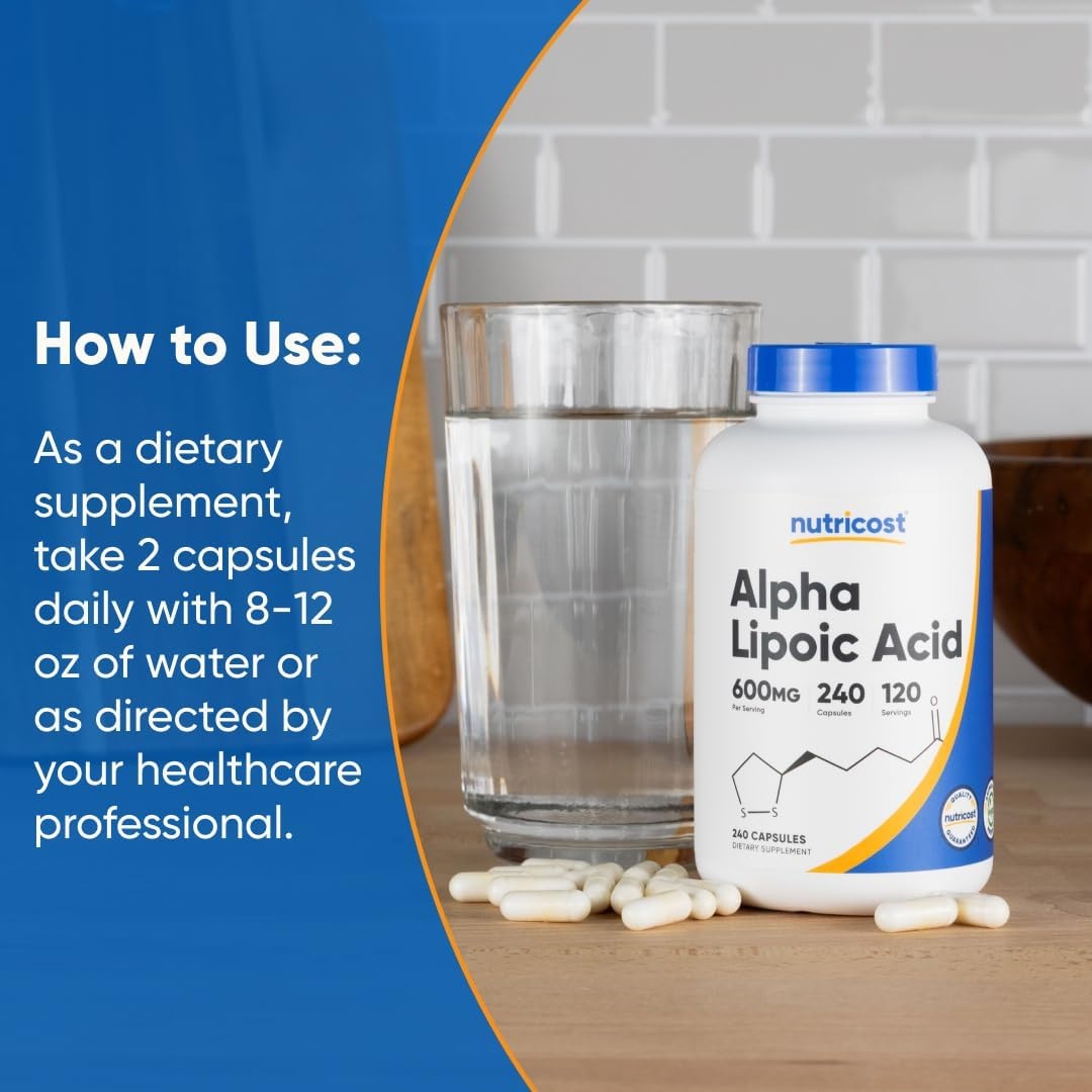 image:imageNutricost Alpha Lipoic Acid 600mg 120 Capsules 60 ServingsUnflavored