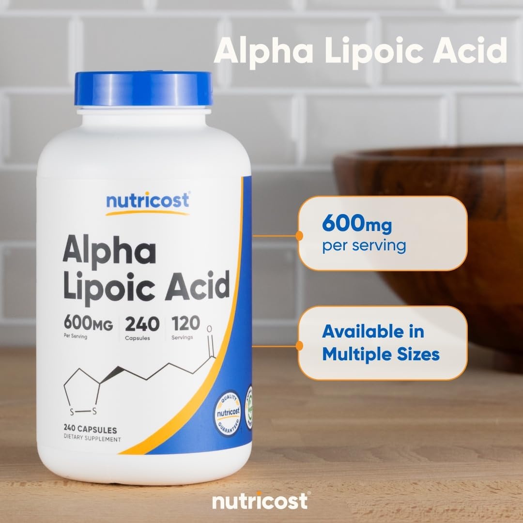 image:imageNutricost Alpha Lipoic Acid 600mg 120 Capsules 60 ServingsUnflavored