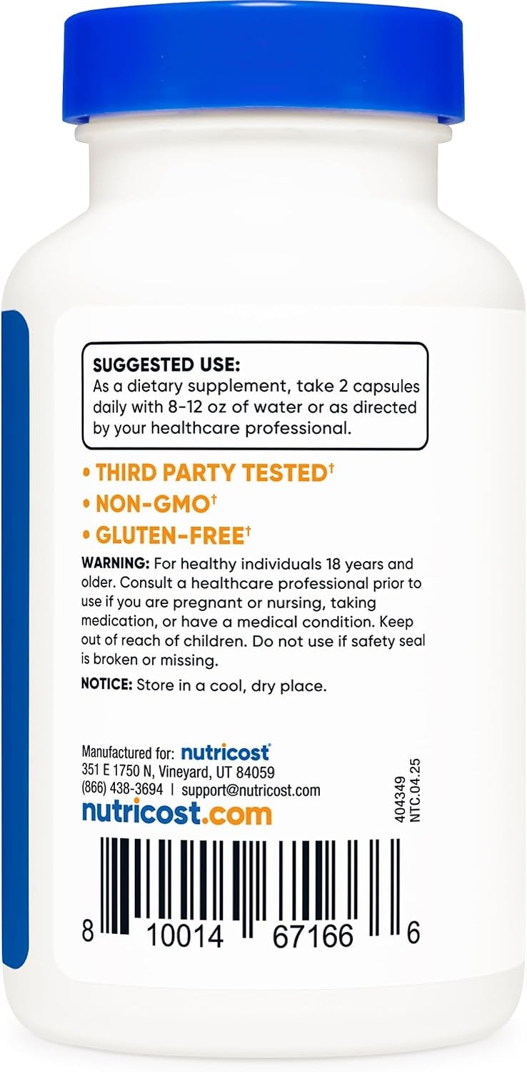 image:imageNutricost Alpha Lipoic Acid 600mg 120 Capsules 60 ServingsUnflavored