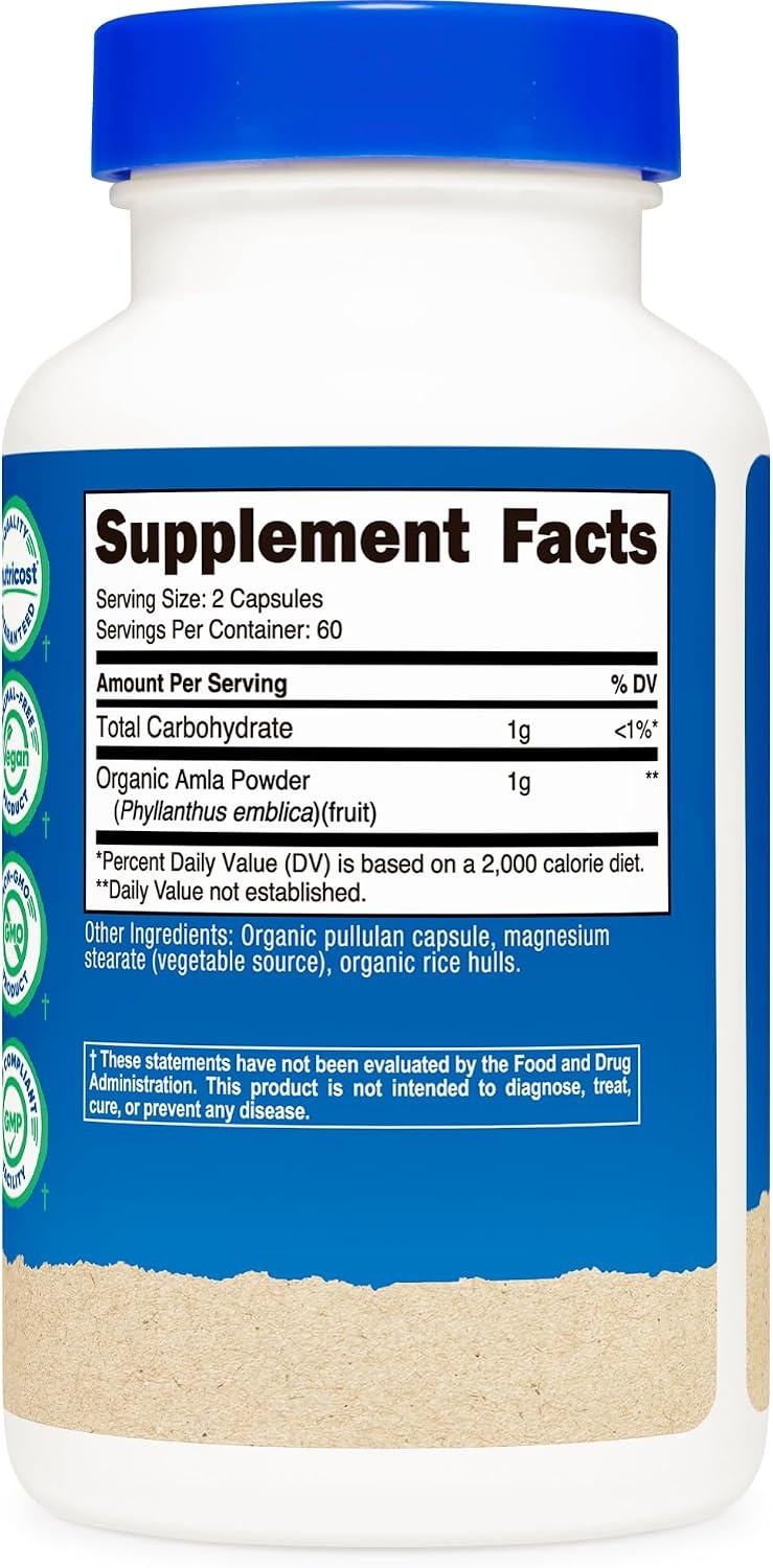 image:imageNutricost Amla 1000mg 120 Vegetarian Capsules Gluten Free120 Count Pack of 2