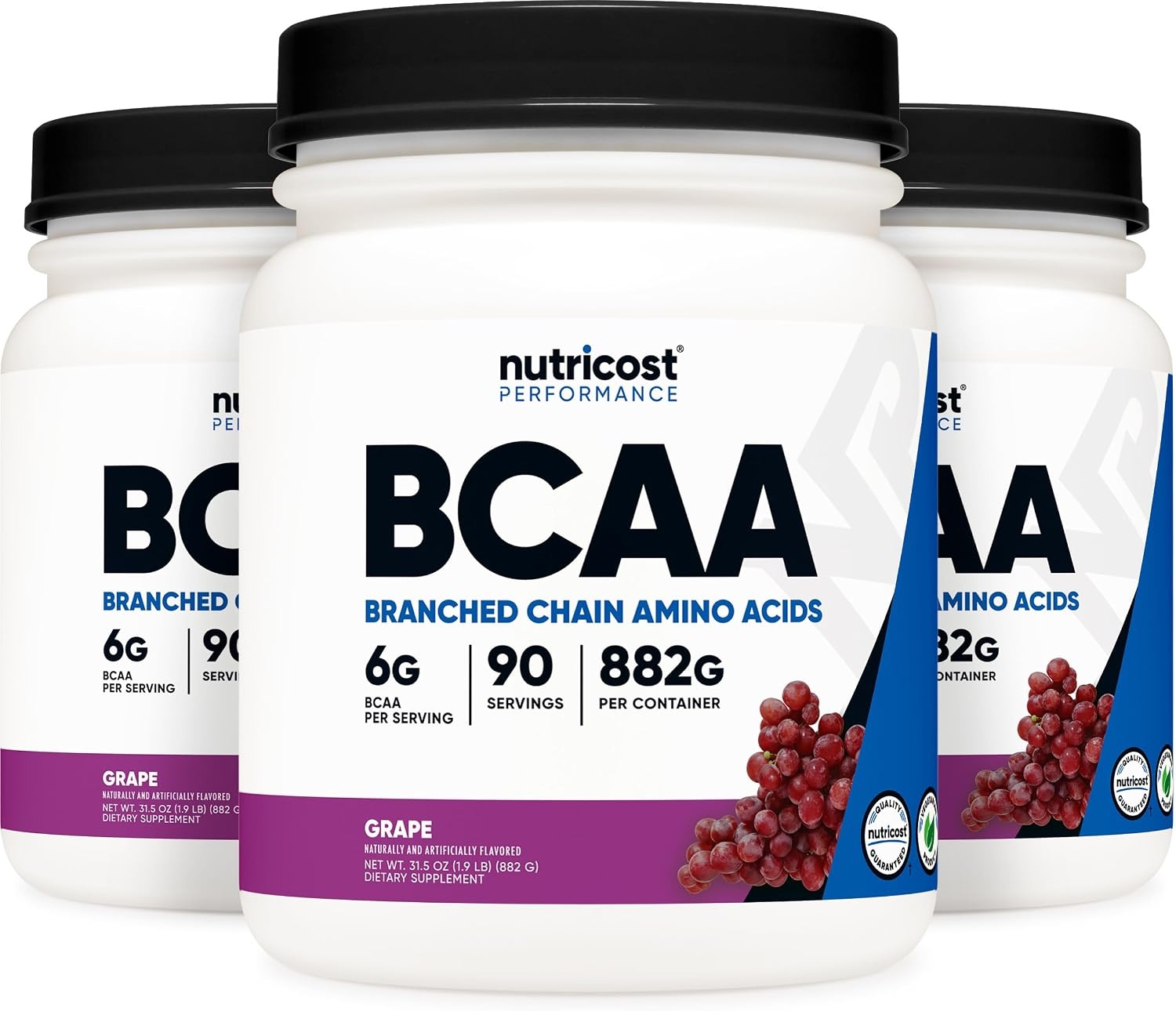 image:imageNutricost BCAA Powder Strawberry Kiwi 90 Servings Optimal 211 RatioGrape
