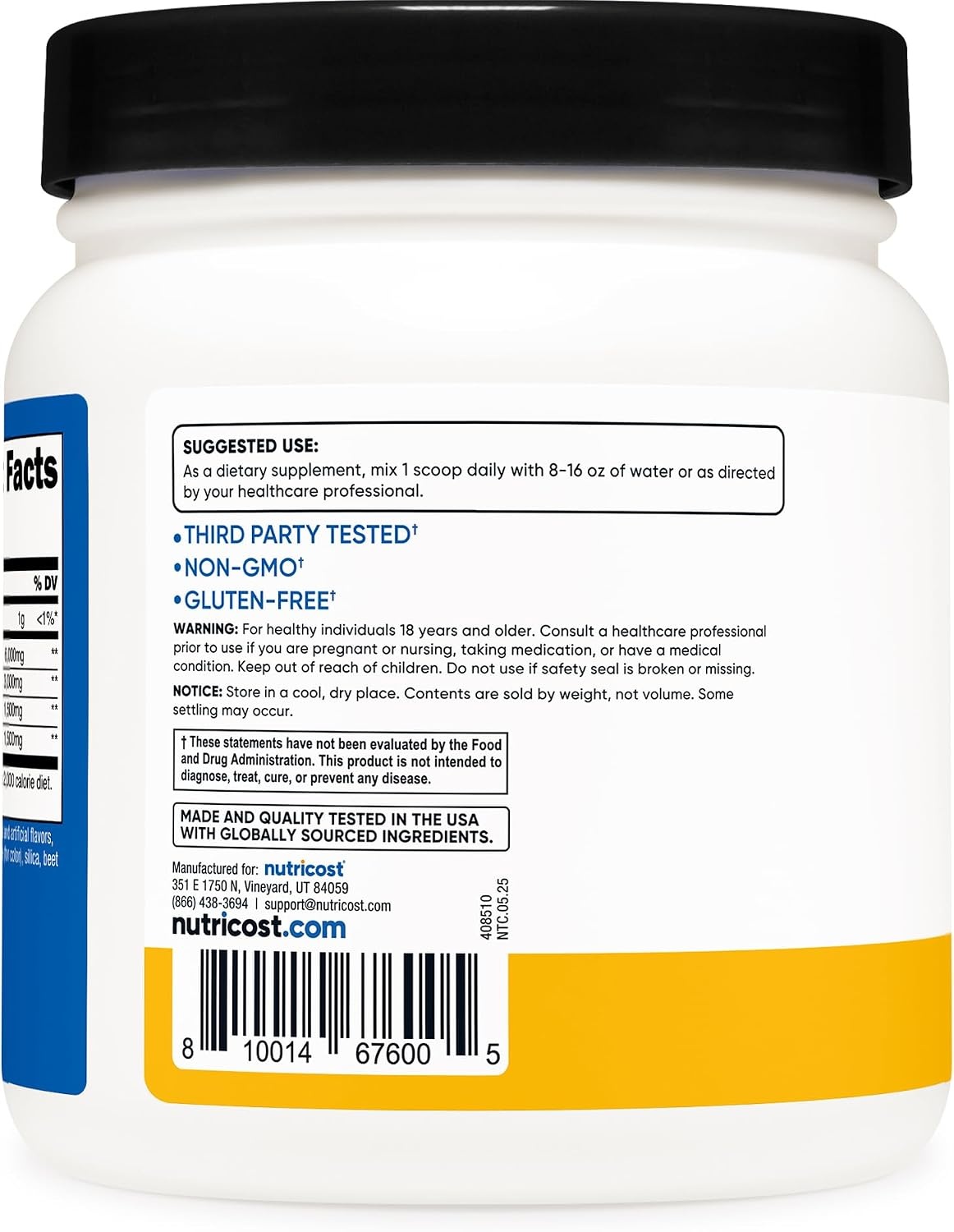 image:imageNutricost BCAA Powder Strawberry Kiwi 90 Servings Optimal 211 RatioOrange Mango