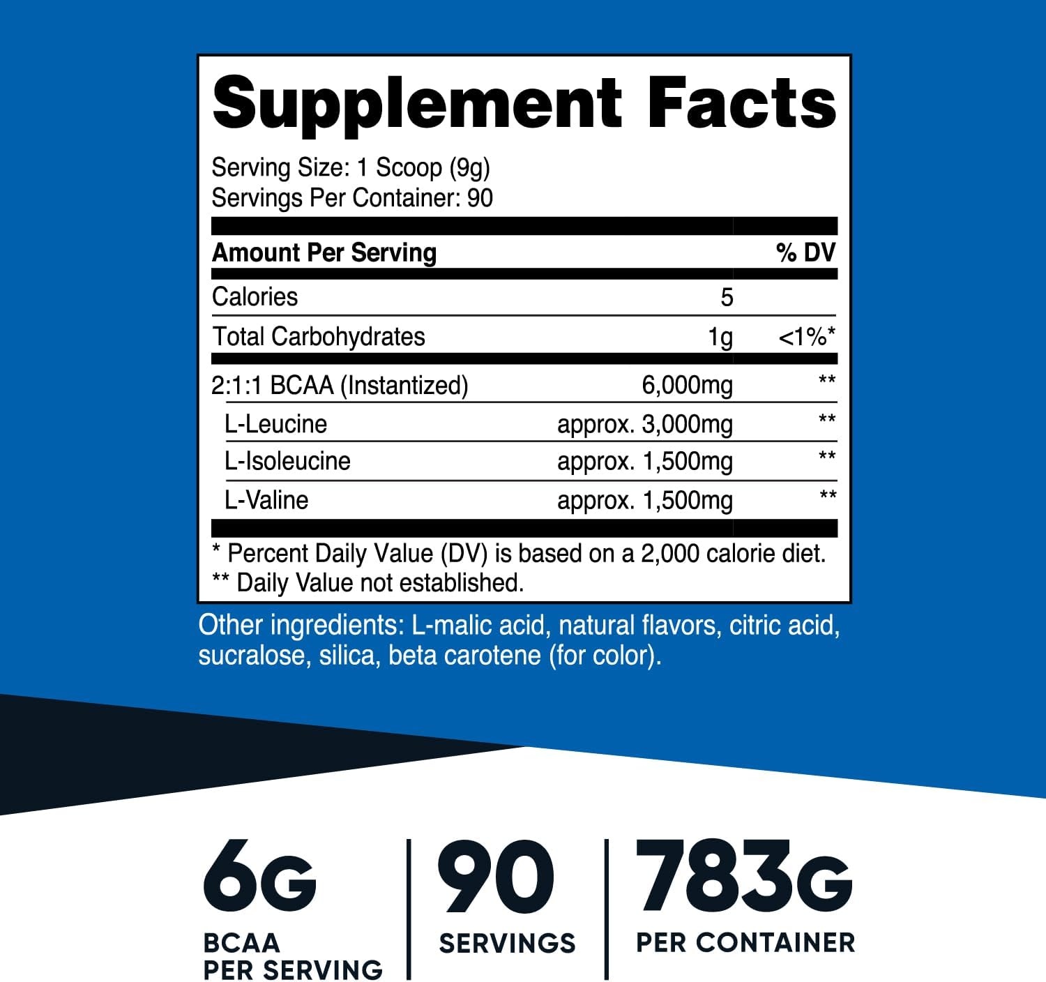 image:imageNutricost BCAA Powder Strawberry Kiwi 90 Servings Optimal 211 RatioPineapple
