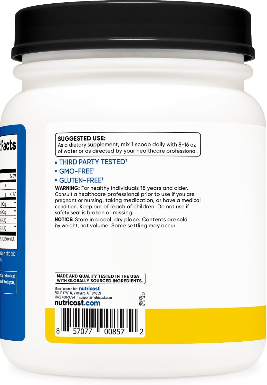 image:imageNutricost BCAA Powder Strawberry Kiwi 90 Servings Optimal 211 RatioPineapple