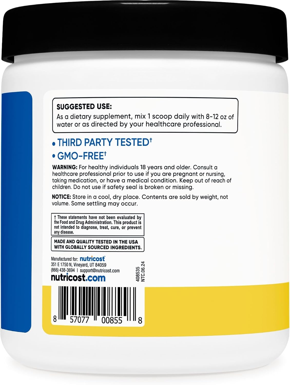 image:imageNutricost BCAA Powder Strawberry Kiwi 90 Servings Optimal 211 RatioPineapple
