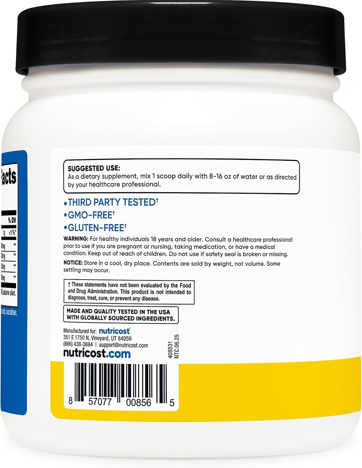 image:imageNutricost BCAA Powder Strawberry Kiwi 90 Servings Optimal 211 RatioPineapple