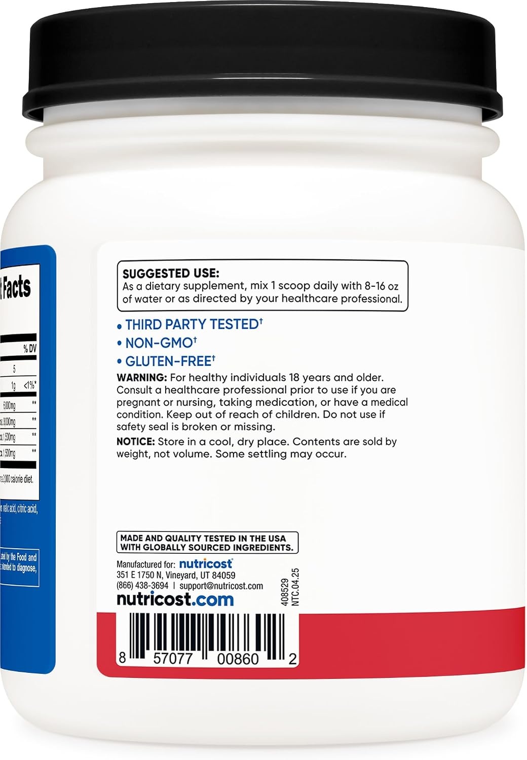 image:imageNutricost BCAA Powder Strawberry Kiwi 90 Servings Optimal 211 RatioStrawberry Kiwi