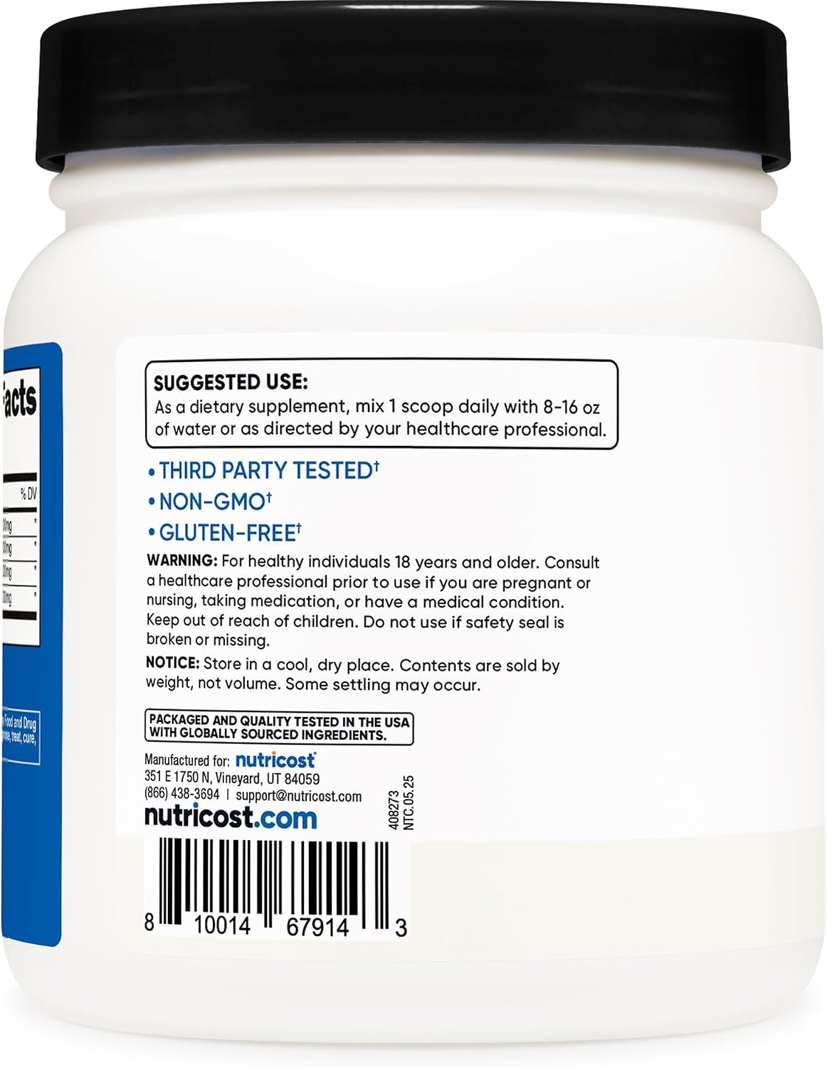 image:imageNutricost BCAA Powder Strawberry Kiwi 90 Servings Optimal 211 RatioUnflavored