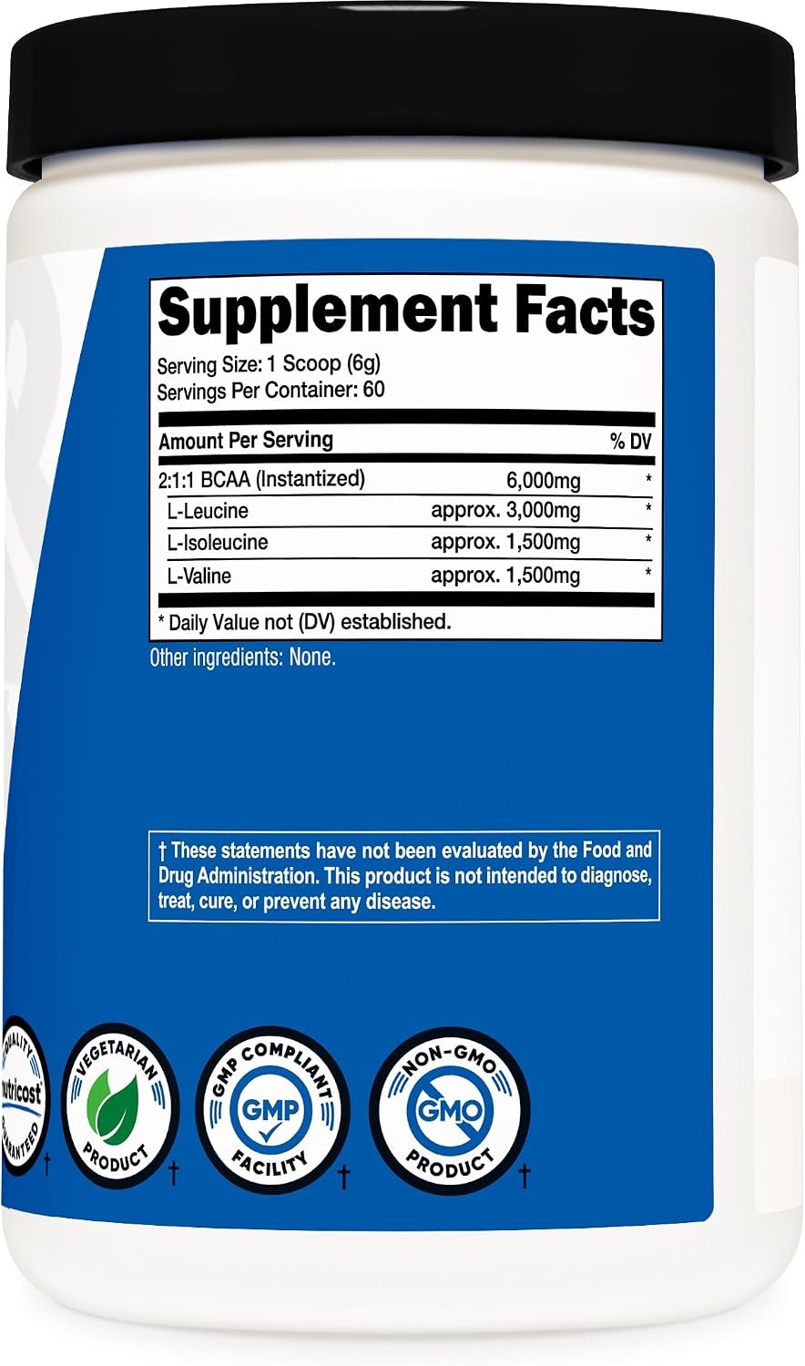 image:imageNutricost BCAA Powder Strawberry Kiwi 90 Servings Optimal 211 RatioUnflavored